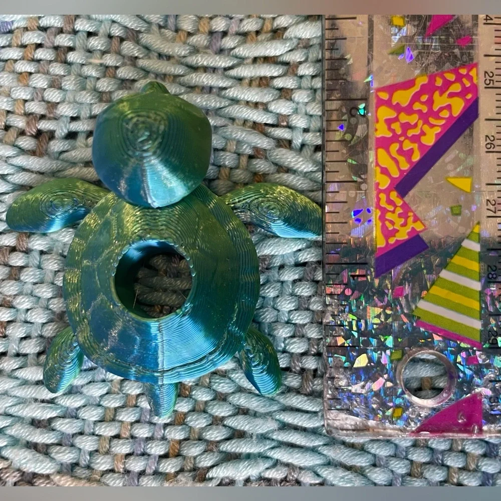 Sea turtle straw topper